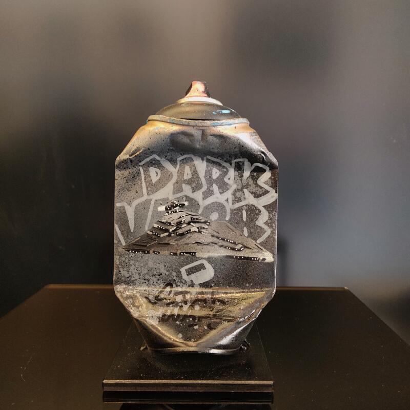 Sculpture Vaisseau Impérial par Lemoine Mael | Sculpture Pop-art Icones Pop Graffiti Acrylique