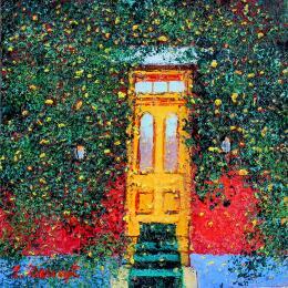 Painting Porte de Montréal by Dessapt Elika | Painting Impressionism Acrylic, Sand
