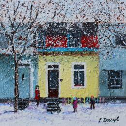 Painting Les enfants dans le jardin by Dessapt Elika | Painting Impressionism Acrylic, Sand Pop icons