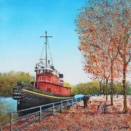 Painting Le Daniel McAllister by Dessapt Elika | Painting Impressionism Acrylic, Sand