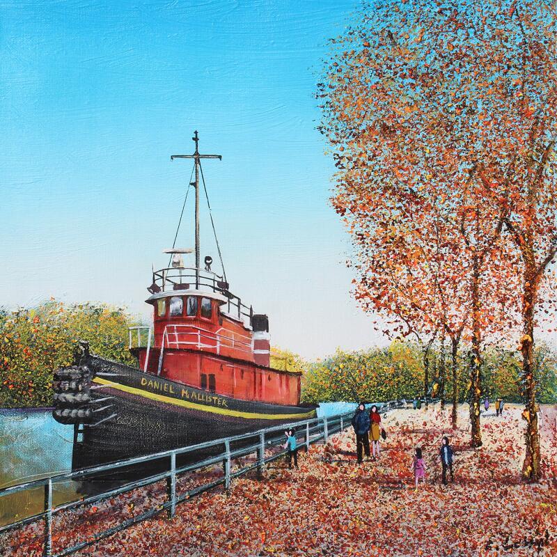 Peinture Le Daniel McAllister par Dessapt Elika | Tableau Impressionnisme Acrylique Sable