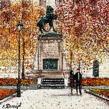 Painting Boer war monument by Dessapt Elika | Painting Impressionism Acrylic, Sand Pop icons