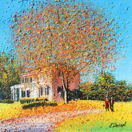 Painting La maison de l'automne by Dessapt Elika | Painting