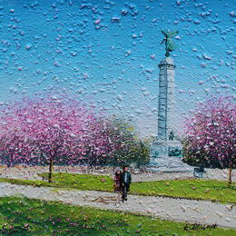 Painting Printemps de la déesse ailée by Dessapt Elika | Painting