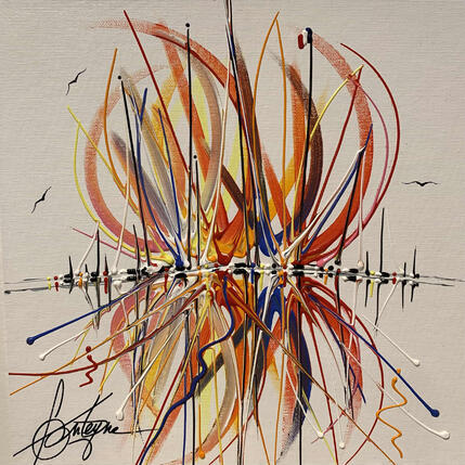 Gemälde Fête à Nice von Fonteyne David | Gemälde Figurativ Acryl