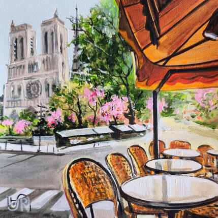 Painting  I'm coming by Rasa | Painting Figurative Acrylic Urban