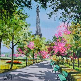 Painting  Paris bloomed in spring  by Rasa | Painting