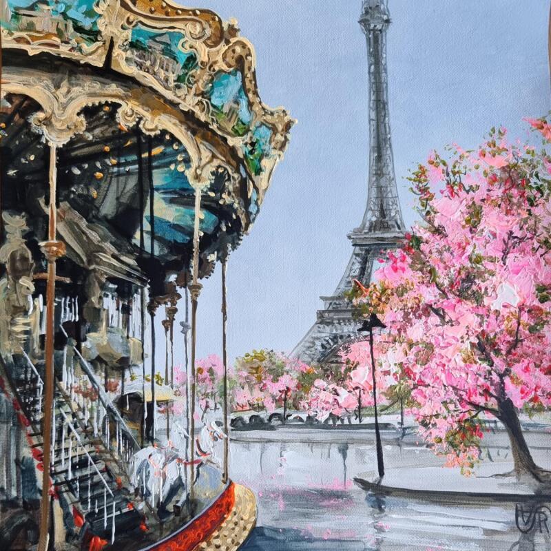 Painting After the rain by Rasa | Painting Figurative Urban Acrylic