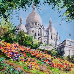 Painting  Spring in Montmartre by Rasa | Painting