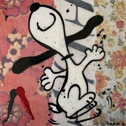 Peinture F1  Joie par Marie G.  | Tableau Pop-art Acrylique, Collage Icones Pop