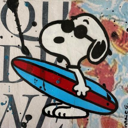 Peinture F1 surfing the wave par Marie G.  | Tableau Pop-art Acrylique, Bois, Collage Icones Pop