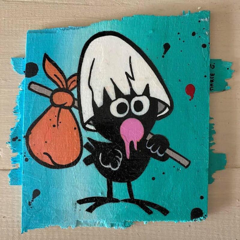 Peinture F1 caliméro par Marie G.  | Tableau Pop-art Icones Pop Acrylique