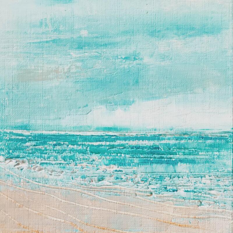 Painting Les traces dans le sable by Levesque Emmanuelle | Painting Oil