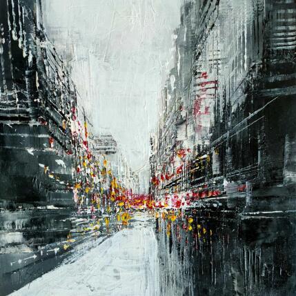 Painting Foule joyeuse by Levesque Emmanuelle | Painting Oil