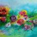 Painting Envolée florale by Levesque Emmanuelle | Painting Oil