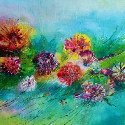 Painting Envolée florale by Levesque Emmanuelle | Painting  Oil