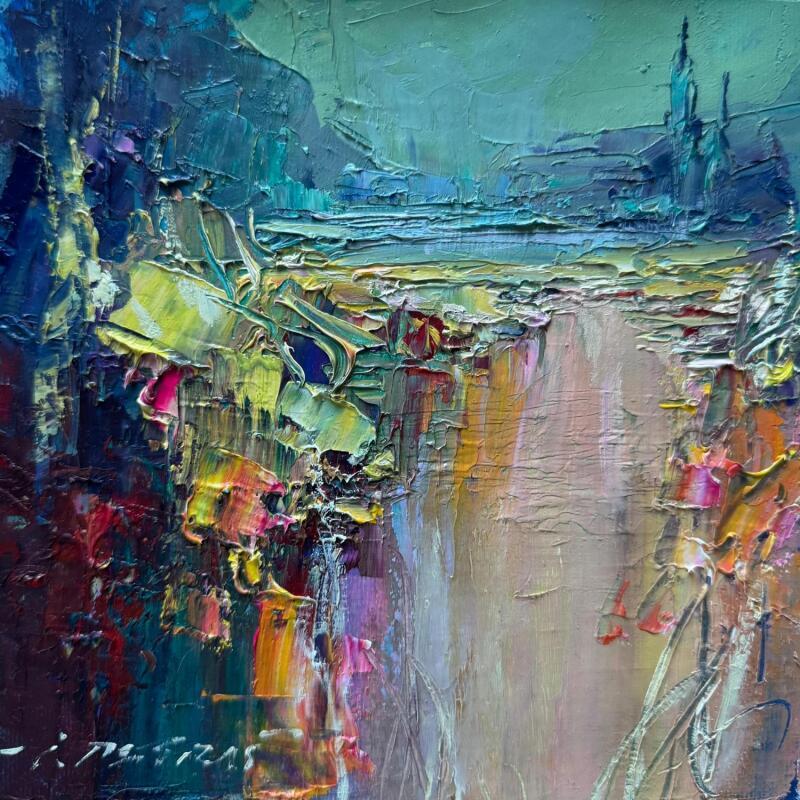 Peinture Infected Forest par Petras Ivica | Tableau Impressionnisme Paysages Huile