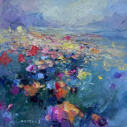 Painting Meadow of happiness by Petras Ivica | Painting Impressionism Oil Landscapes
