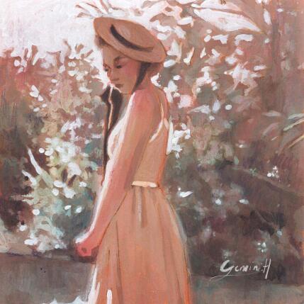 Painting Une légère timidité by Gemini. H  | Painting Realism Acrylic, Oil Life style, Nature, Portrait