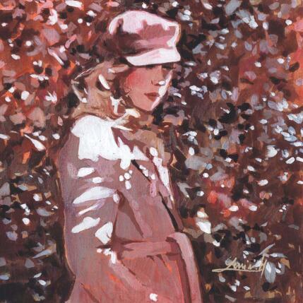 Painting Cet automne là by Gemini. H  | Painting Realism Acrylic, Oil Life style, Nature, Portrait