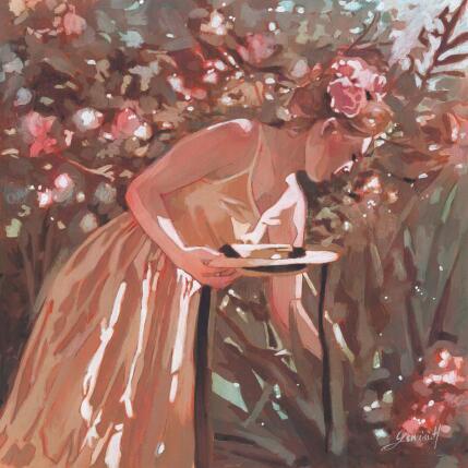 Painting La passionnée by Gemini. H  | Painting Realism Acrylic, Oil Life style, Nature, Portrait