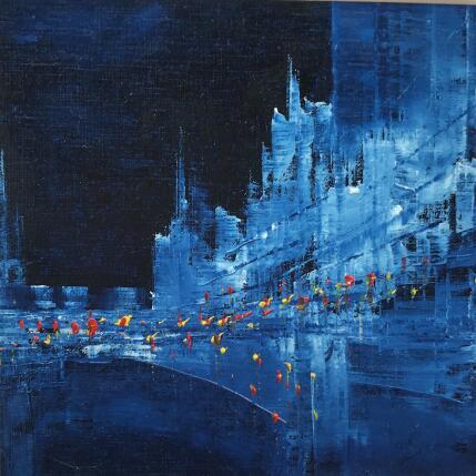 Peinture On sort ce soir ? par Levesque Emmanuelle | Tableau Impressionnisme Huile Urbain