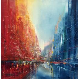 Painting Les beaux quartiers by Levesque Emmanuelle | Painting Impressionism Oil Landscapes, Nature