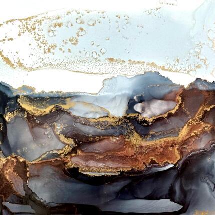 Painting Poésie Minérale 2511 by Depaire Silvia | Painting Abstract Acrylic Landscapes, Marine, Minimalist, Pop icons