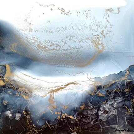 Painting Poésie Minérale 2307 by Depaire Silvia | Painting Abstract Acrylic Landscapes, Marine, Pop icons