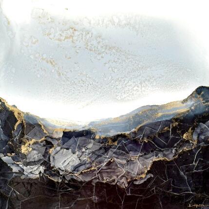 Painting Poésie Minérale 2339 by Depaire Silvia | Painting Abstract Acrylic Landscapes, Marine, Minimalist