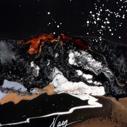 Pintura C3612 por Naen | Pintura Abstracto Acrílico, Ink