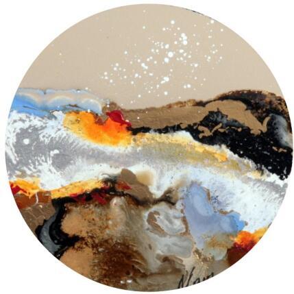 Gemälde C3623 von Naen | Gemälde Abstrakt Acryl, Tinte