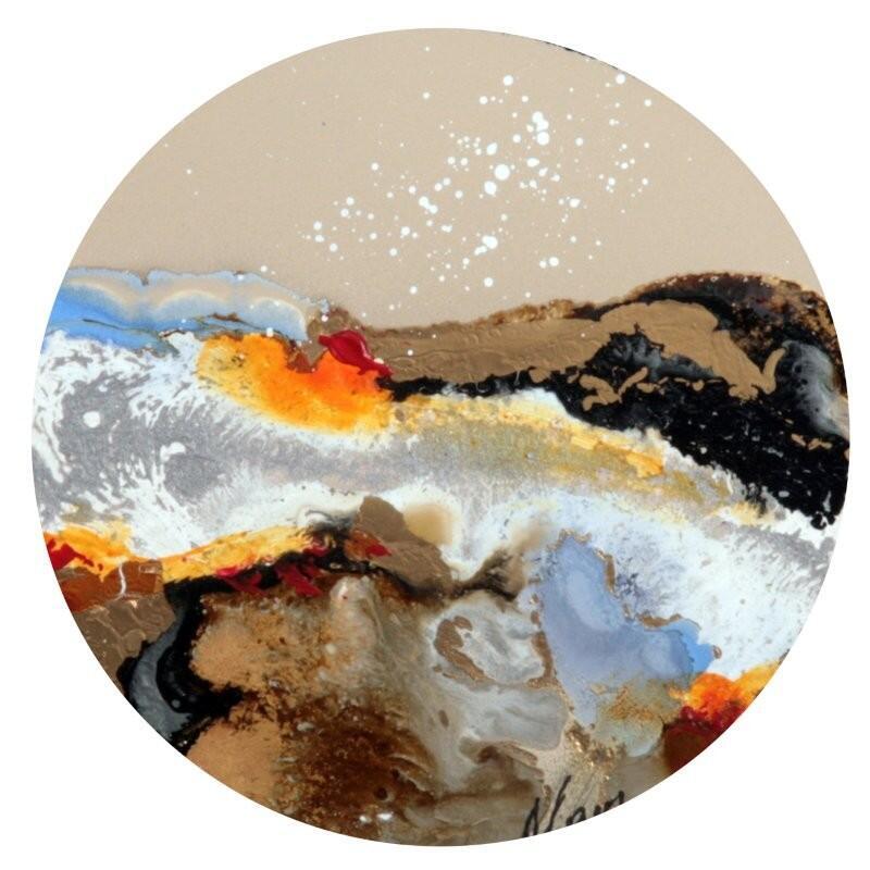 Pintura C3623 por Naen | Pintura Abstracto Acrílico Ink