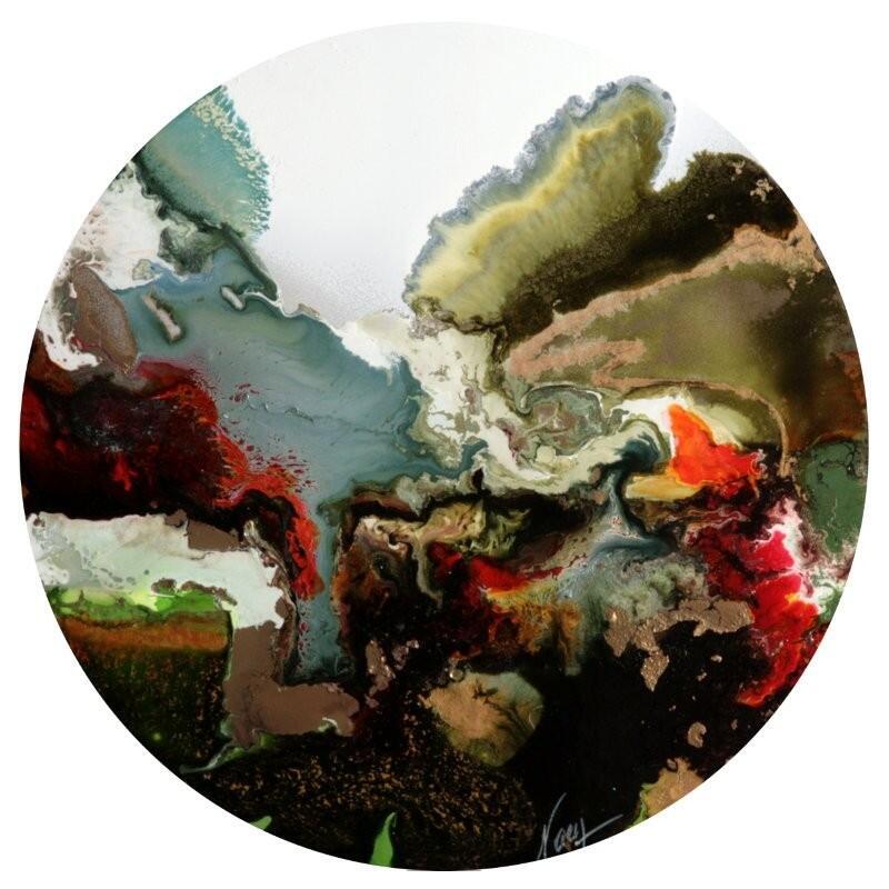 Pintura C3542 por Naen | Pintura Abstracto Acrílico Ink