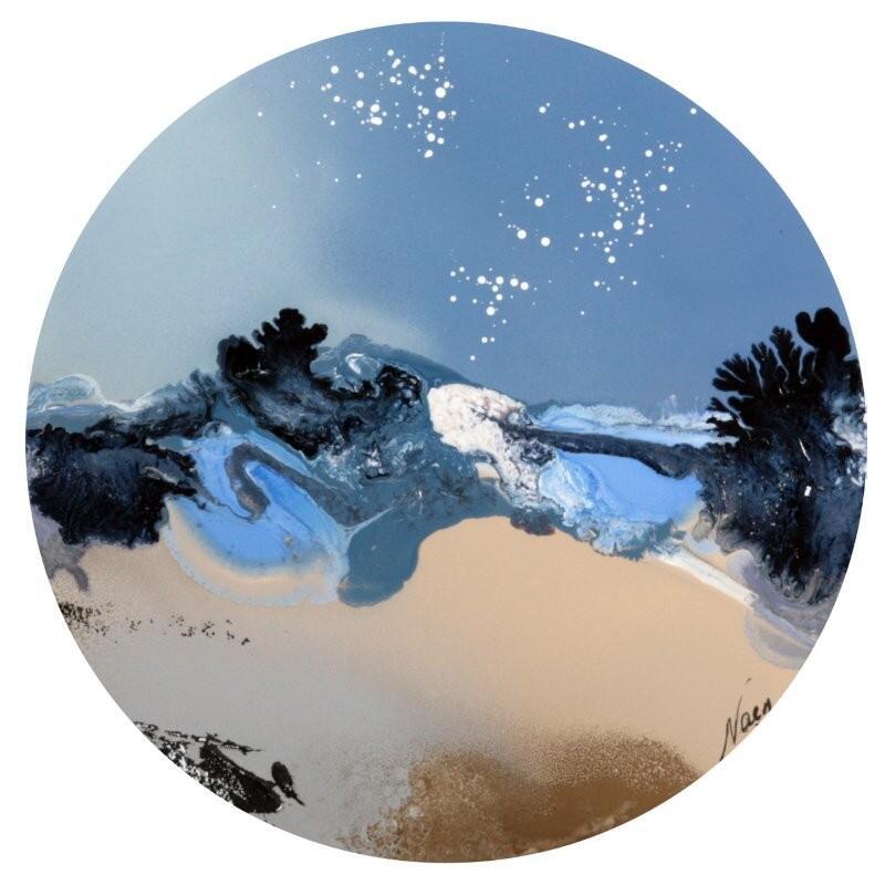 Pintura C3617 por Naen | Pintura Abstracto Acrílico Ink