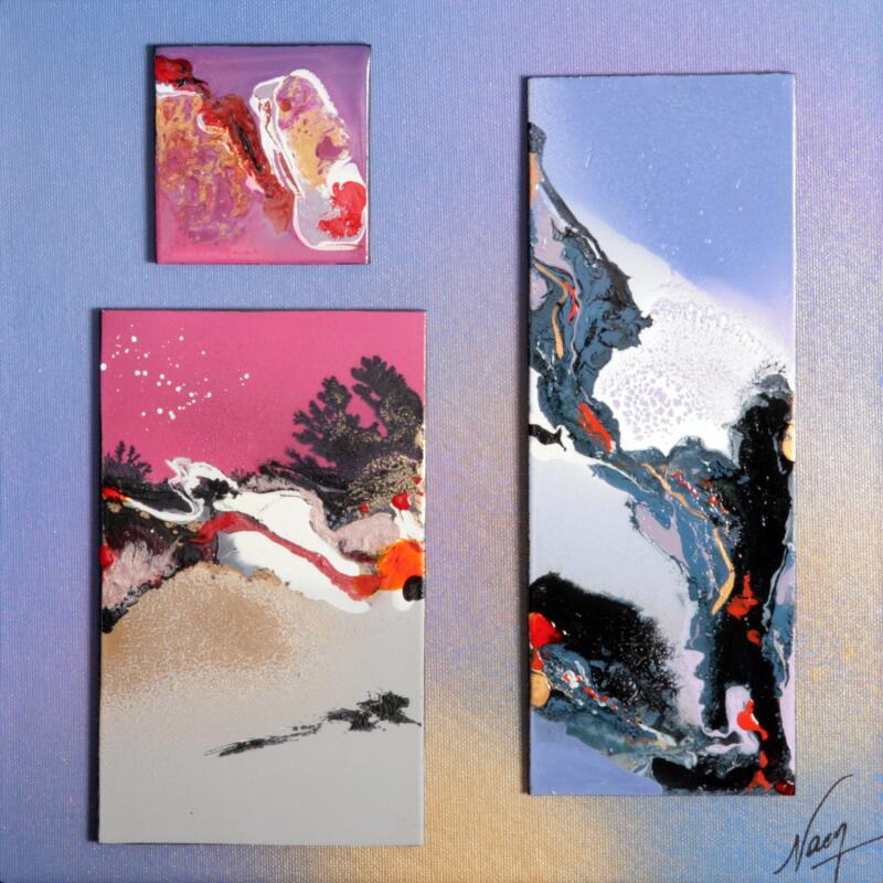 Pintura C3516 por Naen | Pintura Abstracto Acrílico Ink