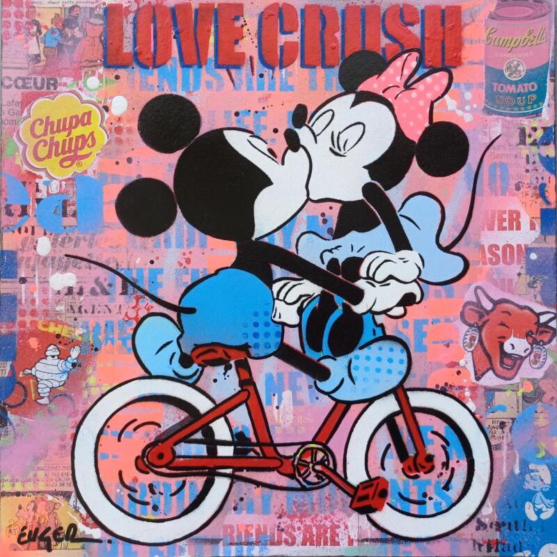 Pintura Love crush por Euger Philippe | Pintura Pop art Iconos pop Acrílico Collage