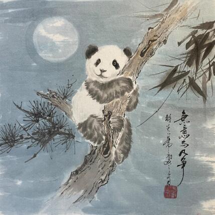 Pintura Panda por Yu Huan Huan | Pintura