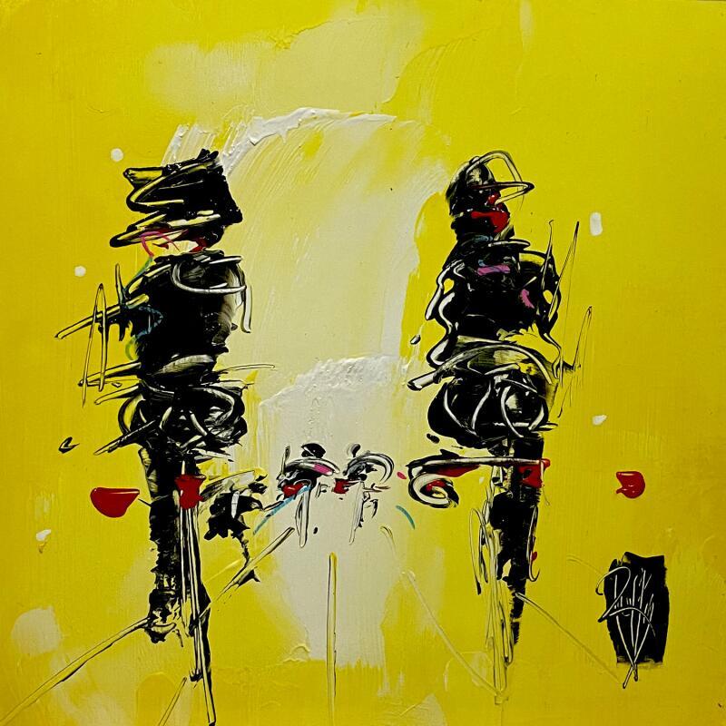 Peinture Tous ensemble par Raffin Christian | Tableau Figuratif Scènes de vie Huile