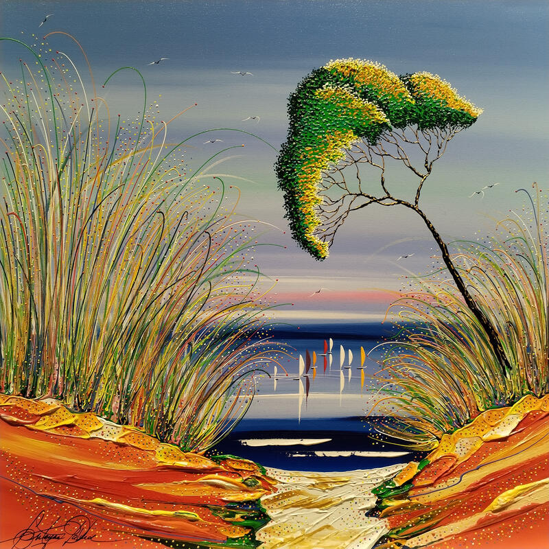 Peinture Le chemin vers toi par Fonteyne David | Tableau Figuratif Acrylique