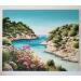 Peinture Calanque de Port Pin par Blandin Magali | Tableau Figuratif Paysages Huile