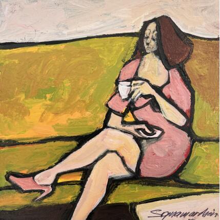 Peinture Arabica par Signamarcheix Bernard | Tableau Art naïf Acrylique, Encre, Pastel