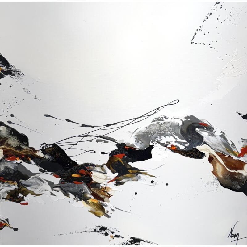 Peinture 735 par Naen | Tableau Abstrait Acrylique Encre