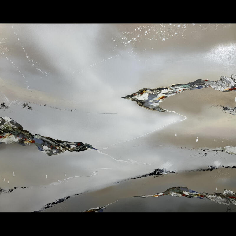 Painting 969 by Naen | Painting Abstract Acrylic, Ink