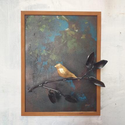 Sculpture L’Oiseau dans le cadre par Eres Nicolas | Sculpture Figuratif Métal Animaux