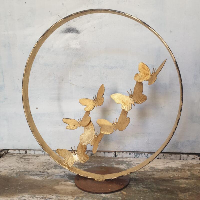 Sculpture Envolée de papillon par Eres Nicolas | Sculpture Figuratif Animaux Métal