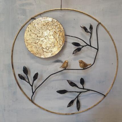 Sculpture Oiseaux dans cercle par Eres Nicolas | Sculpture Figuratif Métal Animaux