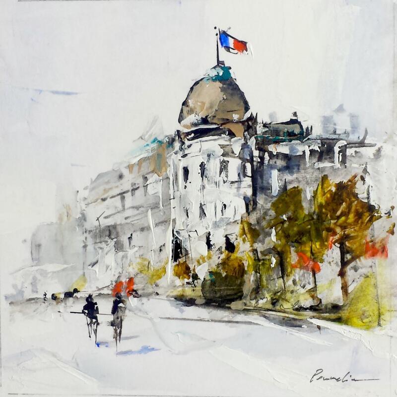 Painting 37 Promenade des Anglais by Poumelin Richard | Painting Figurative Nature Oil Acrylic