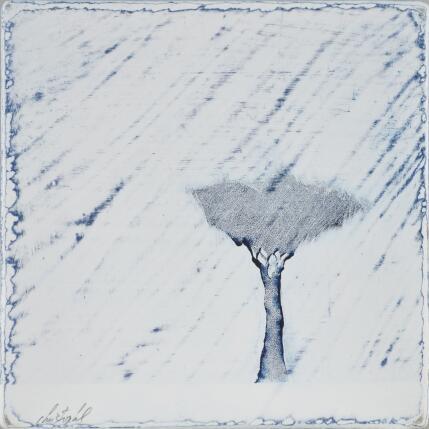 Gemälde Sous un ciel diaphane 470 von ChristophL | Gemälde Figurativ Acryl, Holz, Tinte Landschaften, Minimalistisch