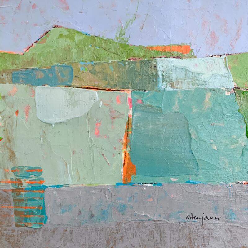 Gemälde Matin clair von Ottenjann Andrea | Gemälde Abstrakt Landschaften Acryl